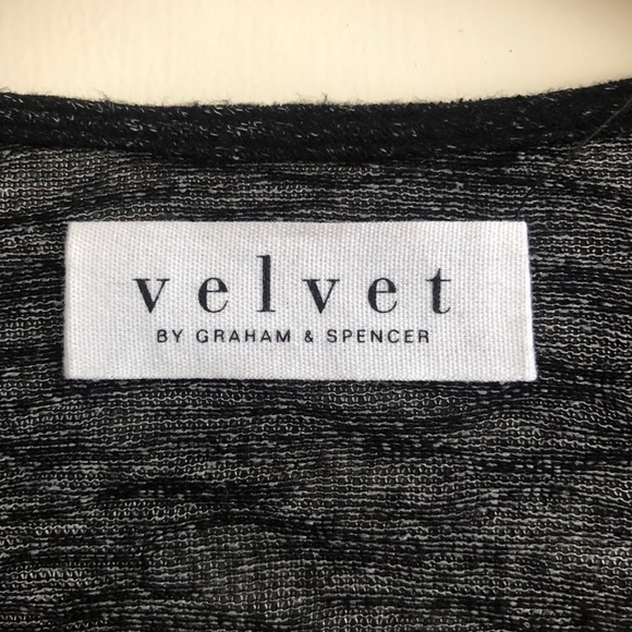 VELVET by Graham & Spencer Cardigan Ballet Tie Wrap Black Small - Picture 5 of 9